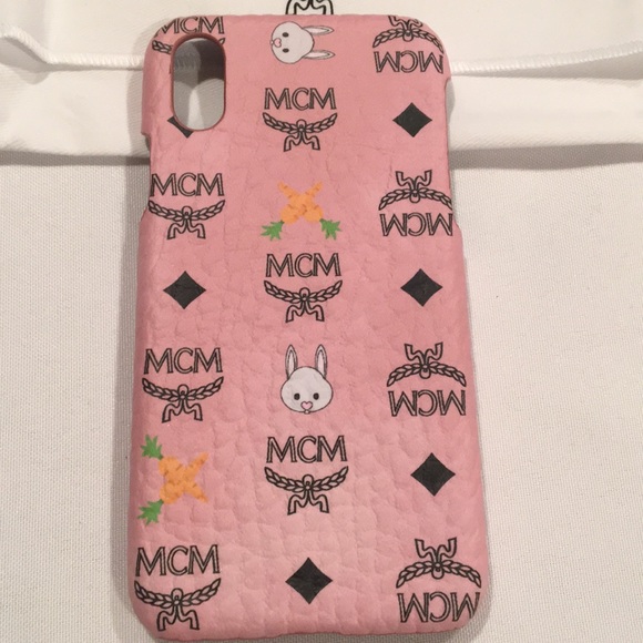 🐰MCM🐰Pink Rabbit/Carrot🥕print iphone X/XS case - Picture 2 of 8